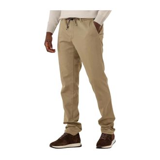Mason's Broeken, Heren, Beige, 2Xl, Katoen, Heren Broeken Milanojogger Mbe 071