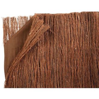 Nortene Set di 2 strati di erica naturale + 1 frangivista TRIOBRUC 1 x 3 m - Marrone Nortene