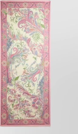 Etro cashmere modal printed scarf
