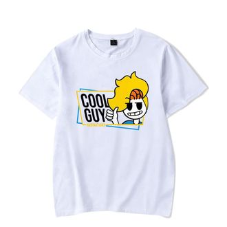 Generic Haminations Cool Guy New Logo Print T-Shirt Men Women O-Neck Fashionable Short Sleeve (White,XXS)