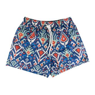 Kiton Beachwear, male, Multicolor, Size: S Swim Trunks Regular Fantasy 100% Handmade