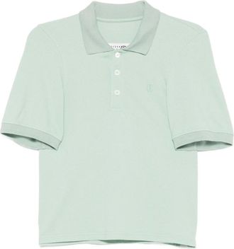 Maison Margiela Tops, Dames, Groen, S, 699 Poloshirt