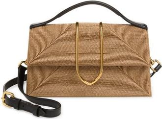 Jacquemus Le Grand Bambino Raffia Handbag in Beige at Nordstrom