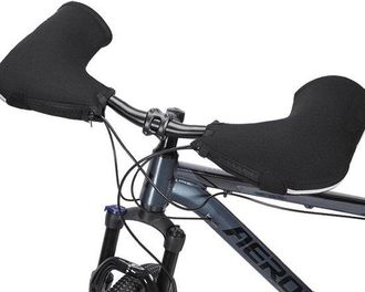 OEM Fundas De Manillar De Forro Polar C&aacute;lido Para Invierno, Impermeables Y Reflectantes, Bicicletas El&eacute;ctricas Y Patinetes, Color Negro