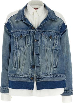Junya Watanabe Shirt Denim Jacket - Dames - Spijkerjassen - Veelkleurig - M - Denim - Jassen