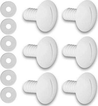 OEM 6 Piezas Polaris C-55 Para Limpiador De Piscina, Juego De Tornillos De Cubo De Pl&aacute;stico 180/280 Piezas De Repuesto