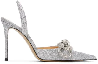 サンダル・ミュール MACH & MACH Silver fabric pumps (PF23S0280GLI50195 SILVER) Mach & Mach Silver Fabric Pumps | italist