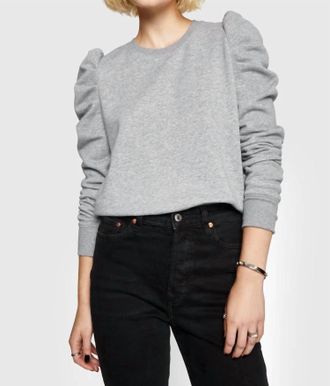 Rebecca Minkoff Janine Sweatshirt In Heather Grey