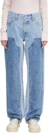 Levi's Straight Jeans - Dames - Regular Fit Jeans - Blauw - W30 L32 - Denim - Jeans