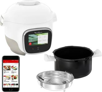 Moulinex Multicocina Inteligente 3l 900w Blanco/plata - Ce922110 Moulinex