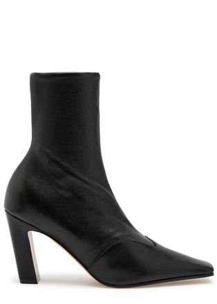 Khaite Nevada 85 Womens Designer Leather Black Ankle Boots UK6.5 - 39.5 (IT39.5 / UK6.5)