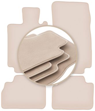 OEM Alfombrillas Premium Beige Para: Mercedes S W220 Sed&aacute;n Corto 1998-2005
