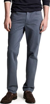 Vince Dylan Slim Fit Peached Stretch Cotton Pants in Neue Blue at Nordstrom, Size 34
