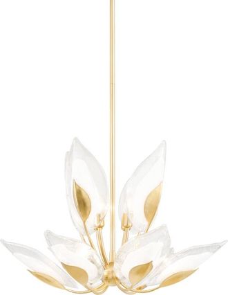 Hudson Valley Lighting Blossom L&aacute;mpara De Ara&ntilde;a De 10 Luces En Pan De Oro - Hudson Valley