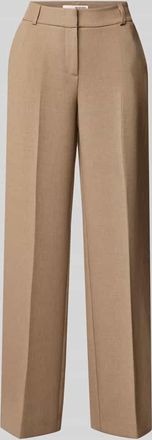 Selected Stoffhose mit Haken- und Reißverschluss Modell RITA in Camel Melange, Größe 34