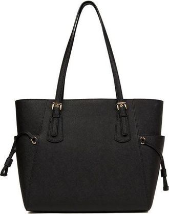 Michael Kors Womens Tote Black Leather Tote-bags