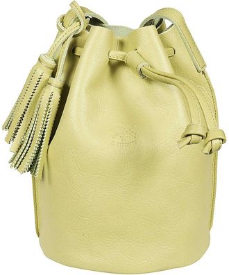 IL BISONTE Leather Bucket Bag