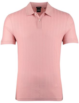 HUGO BOSS BOSS Black H-Parlay poloshirt roze strepen 2-knoops