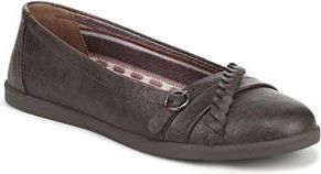 Blowfish Parisian Flat in Brown Faux Leather at Nordstrom Rack, Size 6.5