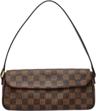 Louis Vuitton Pre-owned Shoulder Bags, female, Brown, Size: ONE SIZE Pre-owned Recital Damier Shoulder Bag