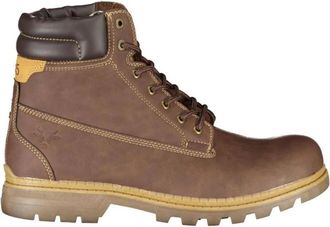 Carrera Enkellaarsjes - Heren - Veterlaarzen - Bruin - 43 EU - Polyester - Schoenen
