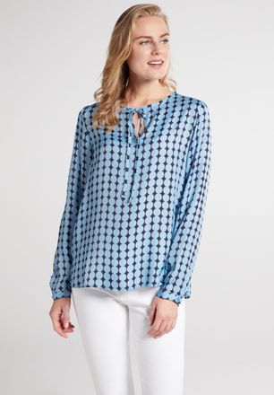 Eterna Shirtbluse ETERNA LOOSE FIT, Damen, Gr. 40, hellblau, 100% Viskose, normal, Blusen Shirtbluse