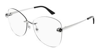 Cartier Panthere de Cartier Demo Butterfly Ladies Eyeglasses CT0418O 002 58
