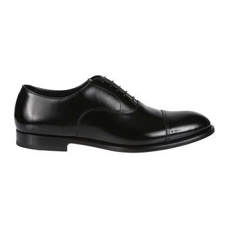 Doucal's Cap Toe Oxfords - Heren - Nette schoenen - Zwart - 46 EU - Leer - Schoenen
