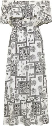 Izia Maxi jurk Dames wit zwart