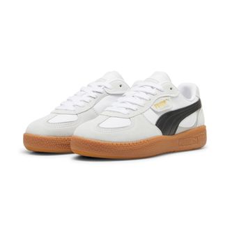 Puma Sneaker PUMA PALERMO MODA WNS, Damen, Gr. 40,5, weiss (puma wei&szlig;, puma schwarz), Leder, unifarben, Schuhe Sneaker