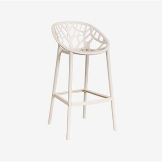 Sklum Pack De 4 Taburetes Altos De Jard&iacute;n En Polipropileno Ores Sklum