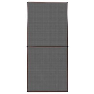 Berkfield Home Brown Hinged Insect Screen for Doors 100 x 215 cm