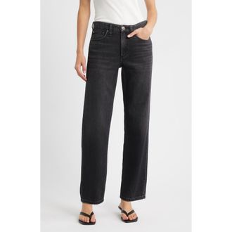 Rag & Bone Featherweight Dre Low Rise Baggy Boyfriend Jeans in Jet Black at Nordstrom Rack, Size 31