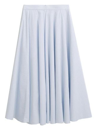 GANT A~line striped skirt - women - Cotton - 38 - Blue