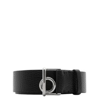 Burberry Buckled Belt With Rocking Horse Detail, Size 110