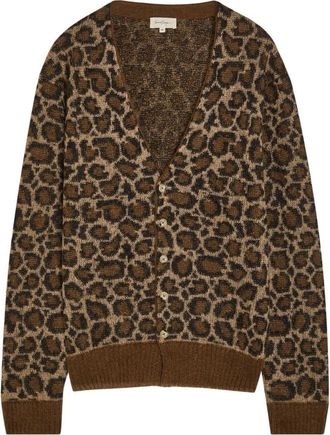 Second/Layer Chevy Intarsia Mohair-blend Cardigan - Leopard - 48 (IT48 / M)