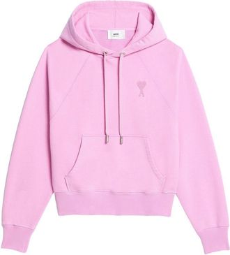Ami Ami de Coeur monogram hoodie - unisex - Cotton - L - Pink