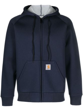 Carhartt Work in Progress Blue Logo Hoodie