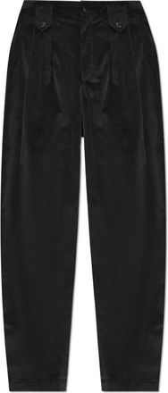 Dolce & Gabbana Pantaloni in Velluto con Pinces - - Trousers - Uomo - Grigio - M