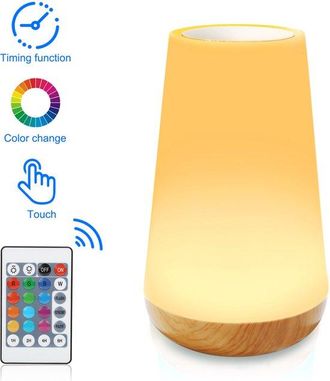 OEM L&aacute;mpara De Noche Led, L&aacute;mpara De Escritorio Regulable, 13 Colores Rgb, 5 Niveles De Brillo Ajustables, Recargable, L&aacute;mpara Port&aacute;til