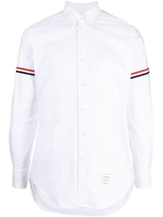 Thom Browne Klassiek overhemd met lange mouwen, button-down puntkraag en Gg-armband in Oxford