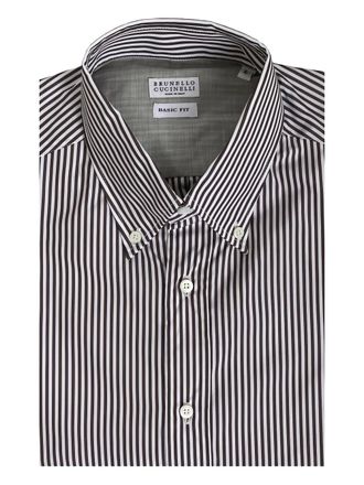 Brunello Cucinelli striped shirt - Wit