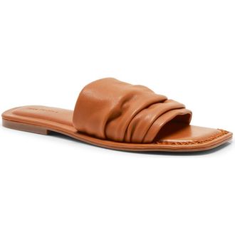 Free People Evelyn Slide Sandal in Vachetta Voyage Leather at Nordstrom, Size 6.5