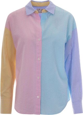 MC2 Saint Barth Shirts, female, Multicolor, Size: XS Cristal - Long Sleeve Shirt