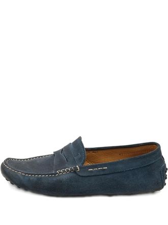 Tod's suede loafers - men - Leather/Rubber/Suede/Leather - 42 - Blue