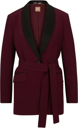 HUGO BOSS Dames Tilby Regular Smock Jacket (Rood)
