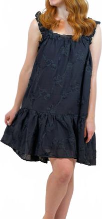 Entro Hannah Floral Mini Dress In Black