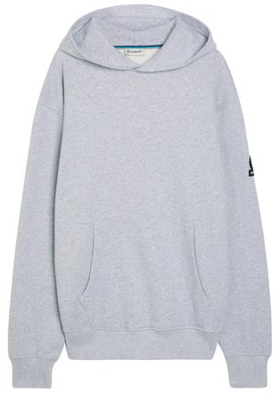 Sandbanks Sandbanks Logo-appliqu&eacute;d Hooded Cotton Sweatshirt - Grey - Xxl