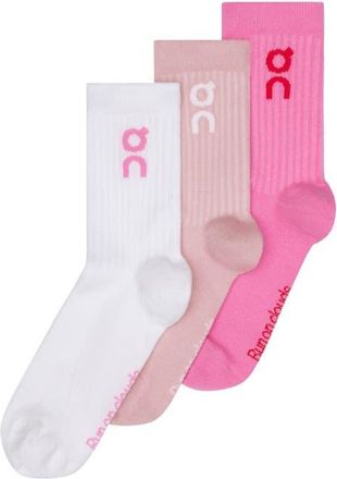 On 3-Pack Logo Quarter Socks in Mauve/Raspberry at Nordstrom, Size Small