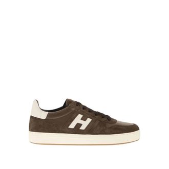 Hogan H668 Allacciato H Banda - Heren - Sneakers - Bruin - 40 1/2 EU - Leer - Schoenen